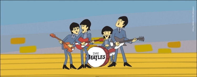 Picture of Beatles Lamp Shades: Cartoon Band