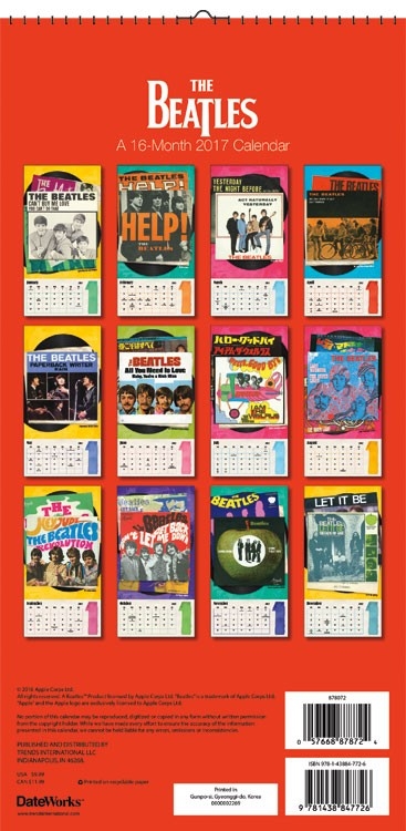 Beatles Calendars -Beatles Fab Four Store Exclusively Beatles Only ...