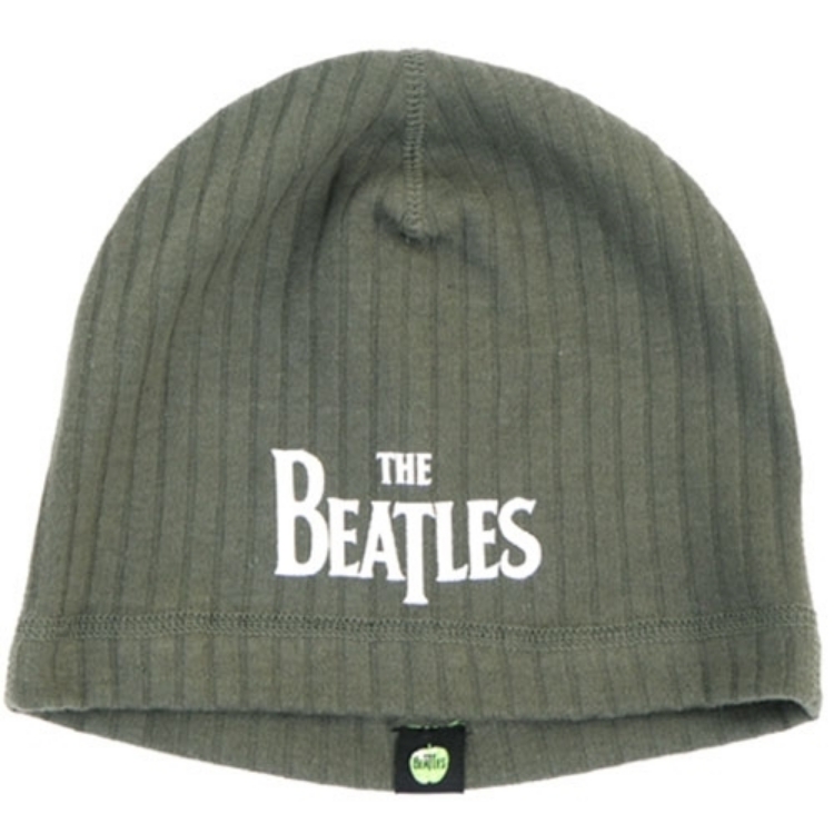 Picture of Beatles Beanie: Drop T Logo Olive Green