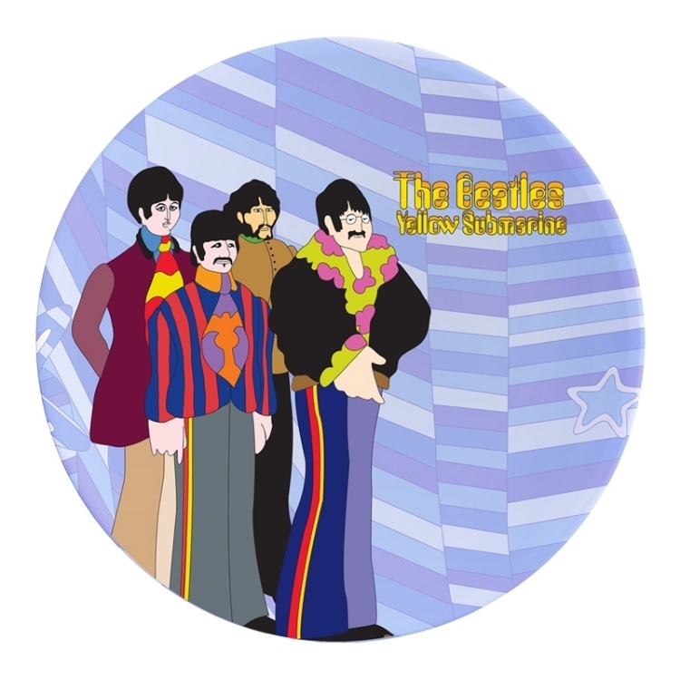 Picture of Beatles Plate: Yellow Submarine 4 pc. 10 in. Ceramic Dinner Plate Set