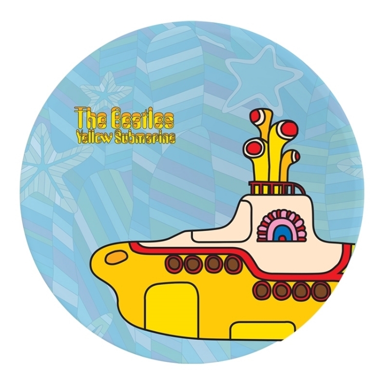 Picture of Beatles Plate: Yellow Submarine 4 pc. 10 in. Ceramic Dinner Plate Set