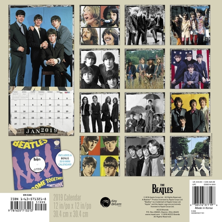 Picture of Beatles Calendar: 2019 Collector's Edition Abbey Road