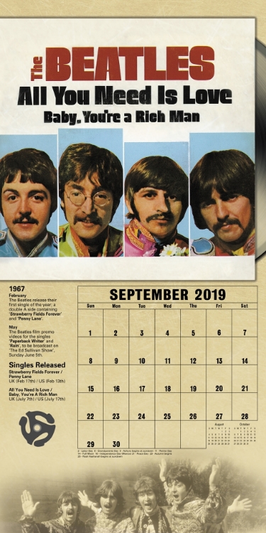 Picture of Beatles Calendar: 2019 Let It Be Wall Calendar