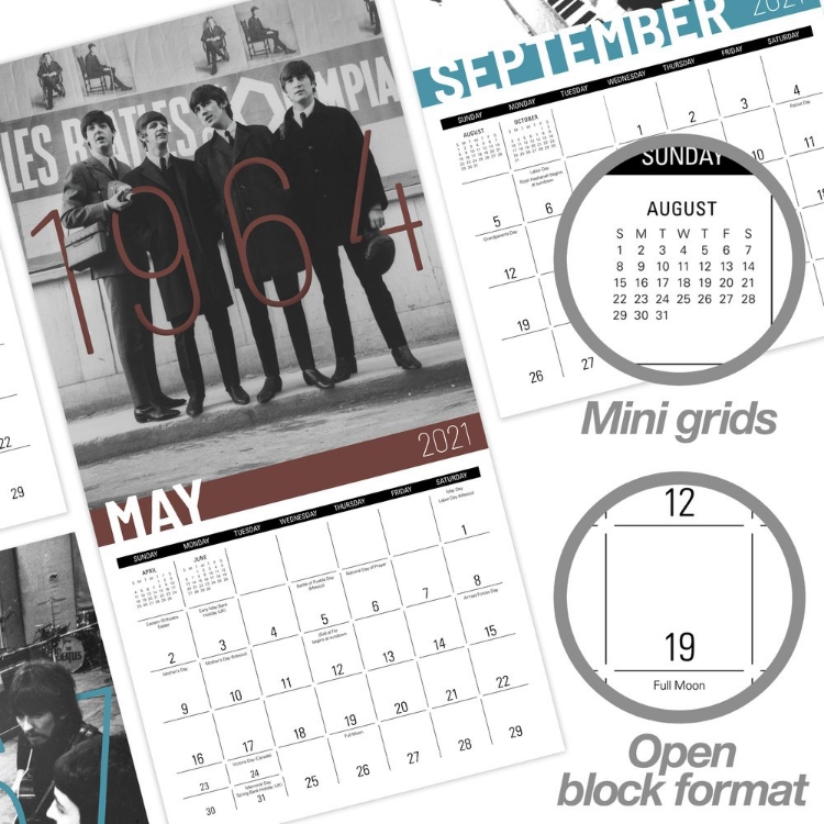 Picture of Beatles Calendar: 2021 Mini Calendar