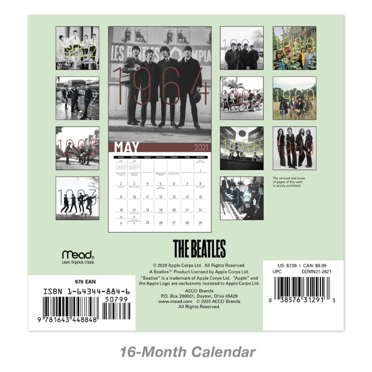 Picture of Beatles Calendar: 2021 Mini Calendar