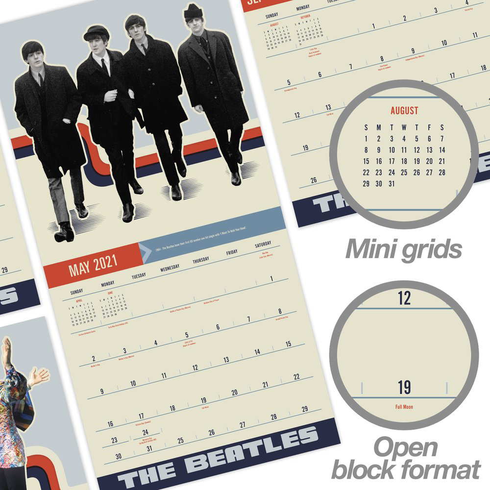 Beatles Calendars -Beatles Fab Four Store Exclusively Beatles Only ...