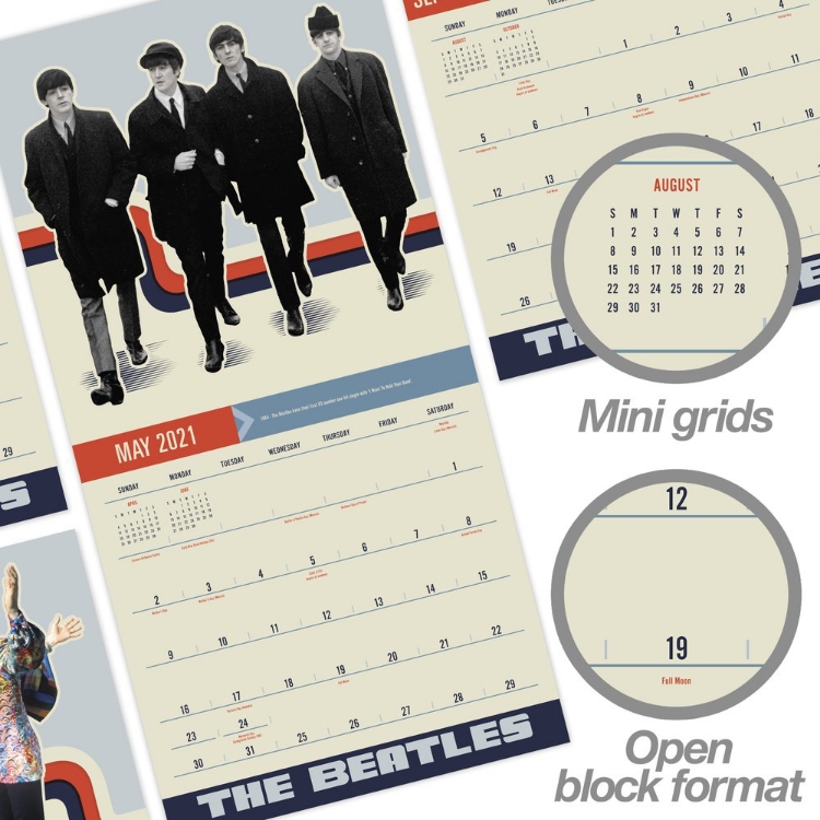 Picture of Beatles Calendar: 2021 Calendar The Beatles