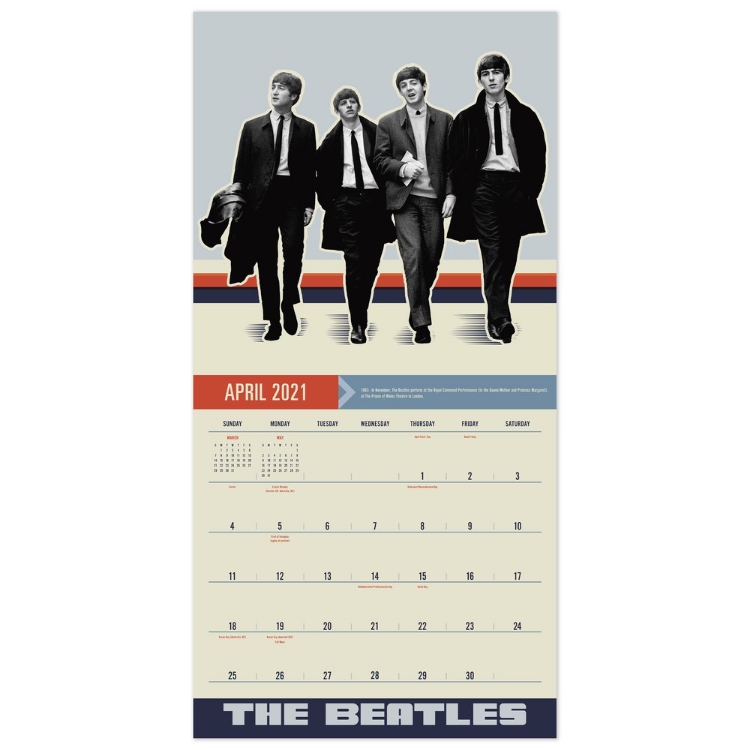 Picture of Beatles Calendar: 2021 Calendar The Beatles