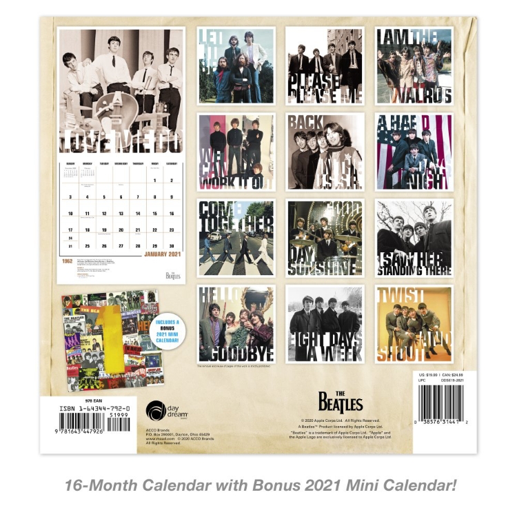 Picture of Beatles Calendar: 2021 Collector's Edition - Bonus Mini Beatles Calendar