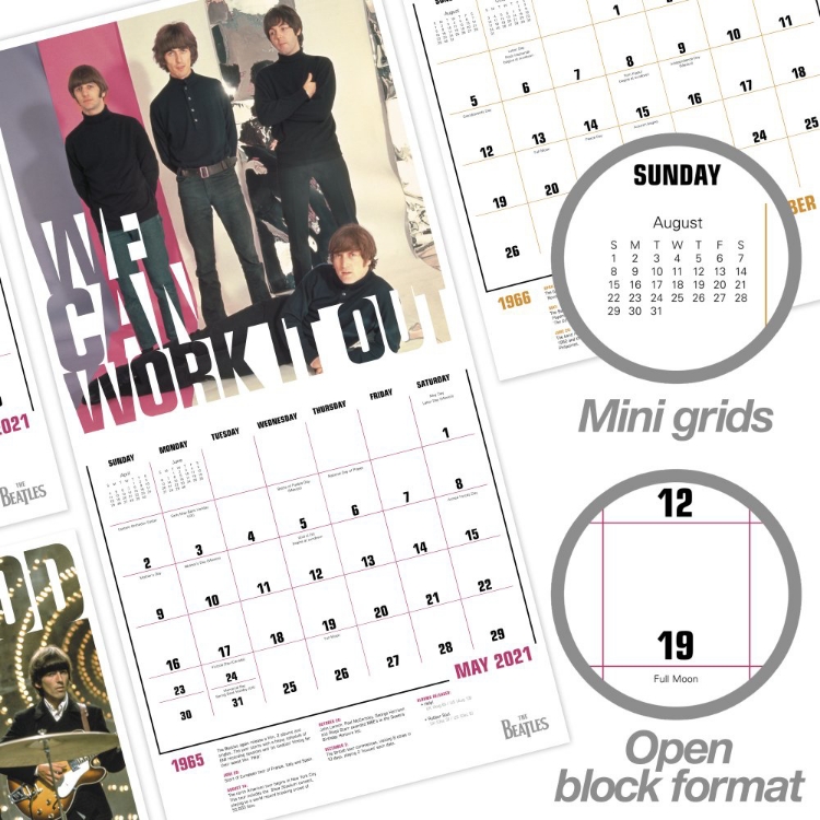 Picture of Beatles Calendar: 2021 Collector's Edition - Bonus Mini Beatles Calendar