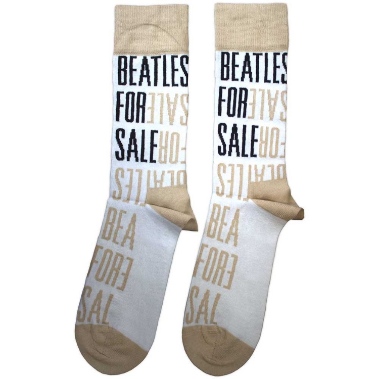 Picture of Beatles Socks: The Beatles Unisex Socks -  For Sale Text Outlines Repeat