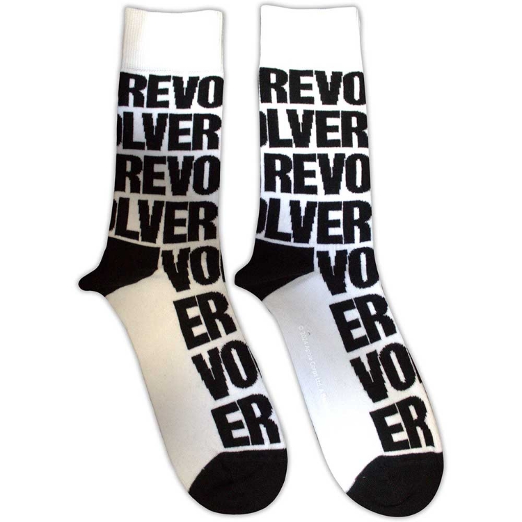 Picture of Beatles Socks: The Beatles Unisex Socks - Revolver Text Repeat