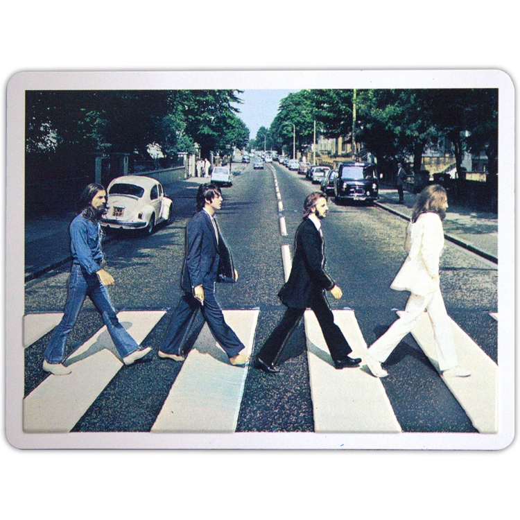 Picture of Beatles Fridge Magnet: Abbey Road Embossed