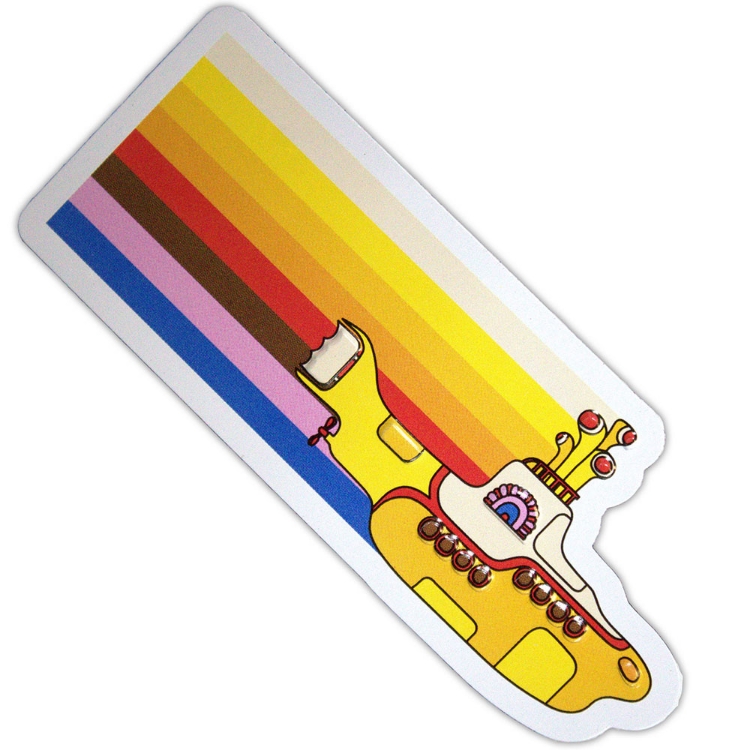 Picture of Beatles Fridge Magnet: Yellow Submarine Coloured Stripes