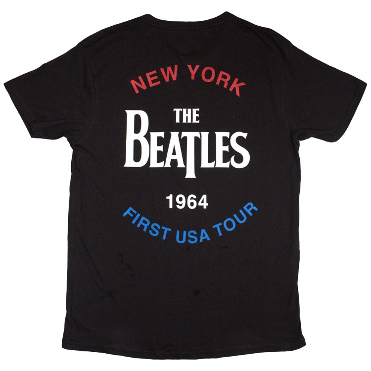 Picture of Beatles Adult T-Shirt: Beatles 1964 New York USA Tour