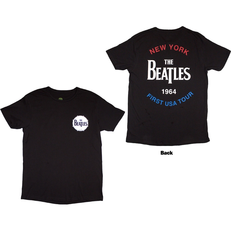 Picture of Beatles Adult T-Shirt: Beatles 1964 New York USA Tour